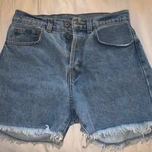 Brandy Melville high rises light washed shorts